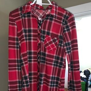 Derek heart NWT Sz M medium juniors flannel